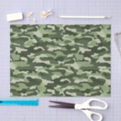 olijfgroene camouflage tissuepapier (Craft)