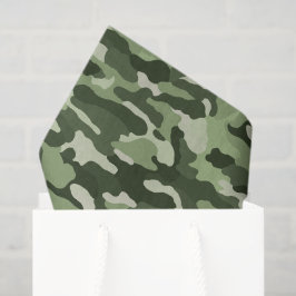 olijfgroene camouflage tissuepapier
