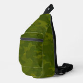 Olijfgroene camouflagepatroon sling bag (Rechterhoek)
