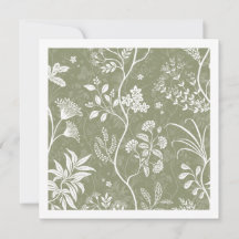 Olijfgroene Chintz Reverie Elegante Botanische Kun
