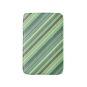 Olijfgroene diagonale strepen badmat (Voorkant Verticaal)