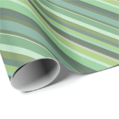Olijfgroene diagonale strepen cadeaupapier (Rol Hoek)