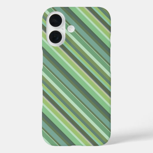 Olijfgroene diagonale strepen Case-Mate iPhone case (Achterkant)