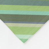 Olijfgroene diagonale strepen fleece deken (Hoek)