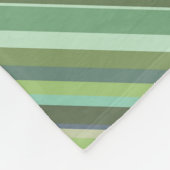 Olijfgroene diagonale strepen fleece deken (Hoek)