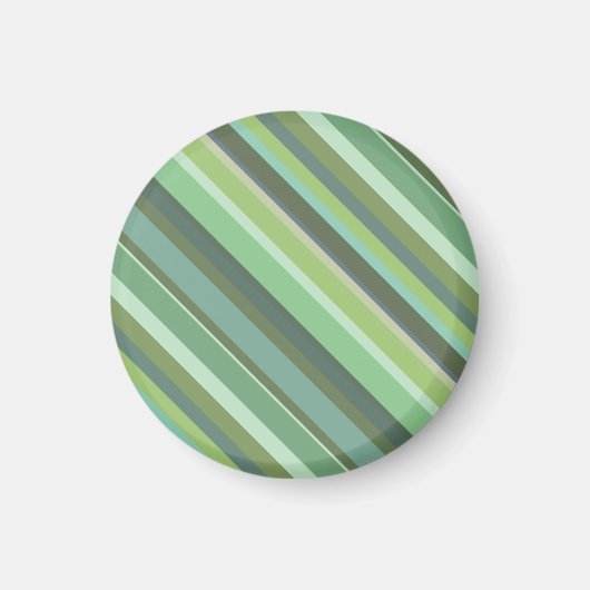 Olijfgroene diagonale strepen magneet (Voorkant)