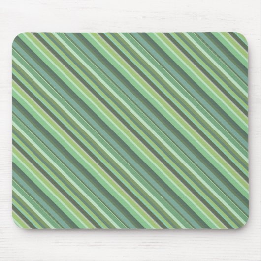 Olijfgroene diagonale strepen muismat (Voorkant)