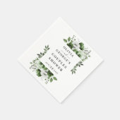 Olijfgroene Elegante Landelijke Bloemenkoppels Bru Servet (Hoek)