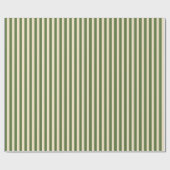 Olijfgroene en Crème Verticale Inpakpapier (Vlak)