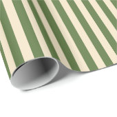 Olijfgroene en Crème Verticale Inpakpapier (Rol Hoek)