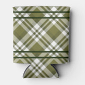 Olijfgroene geruite Koelbox Blikjeskoeler (Voorkant)