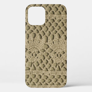 Olijfgroene handgemaakte kant tegen olijfachtergro Case-Mate iPhone case