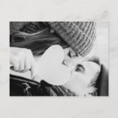 Olijfgroene handtekening script foto bruiloft uitnodiging briefkaart (Achterkant)