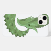Olijfgroene hartdraak op wit Case-Mate iPhone case (Achterkant (horizontaal))