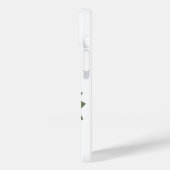Olijfgroene hartdraak op wit Case-Mate iPhone case (Achterkant / Links)