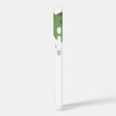 Olijfgroene harten draak op wit Case-Mate iPhone case (Achterkant / Links)