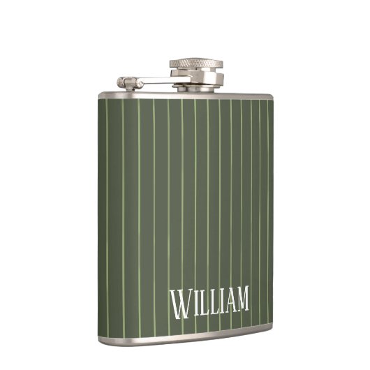 Olijfgroene instripsoorten heupfles (Rechts)