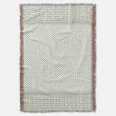 Olijfgroene Keffiyeh Deken (Voorkant Verticaal)