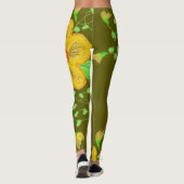Olijfgroene Leggings (Achterkant)