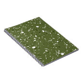 Olijfgroene marmeren notitieboek (Rechterzijde)