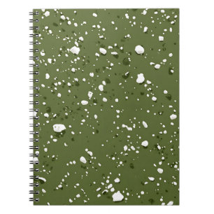 Olijfgroene marmeren notitieboek