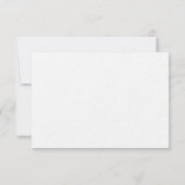 Olijfgroene Monogram Huwelijks RSVP Kaart (Achterkant)