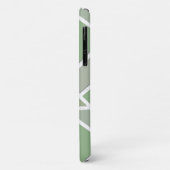 Olijfgroene mozaïekpatroon Case-Mate iPhone case (Achterkant/links)