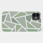 Olijfgroene mozaïekpatroon Case-Mate iPhone case (Achterkant (horizontaal))