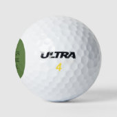 Olijfgroene Persoonlijke Vader van de Bruid Golfballen (Logo)