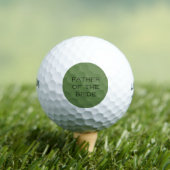 Olijfgroene Persoonlijke Vader van de Bruid Golfballen (Insitu Shirt)
