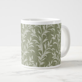 Olijfgroene Poetry of Leaves Botanisch Grote Koffiekop