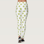 olijfgroene polka-stippen leggings (Achterkant)