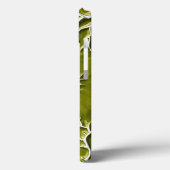 Olijfgroene reliëf tak iPhone hoesje stijl (Achterkant / Links)