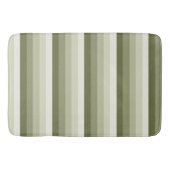 Olijfgroene schaduwstrepen badmat (Voorkant)
