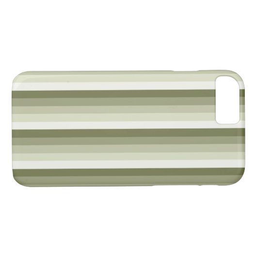 Olijfgroene schaduwstrepen Case-Mate iPhone case (Achterkant (Horizontaal))
