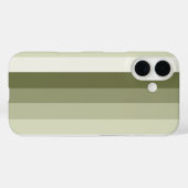 Olijfgroene schaduwstrepen Case-Mate iPhone case (Achterkant (horizontaal))