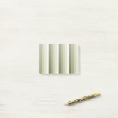 Olijfgroene schaduwstrepen post-it® notes (Op bureau)