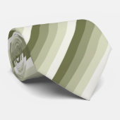 Olijfgroene schaduwstrepen stropdas (Opgerold)