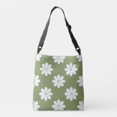 Olijfgroene schoudertas crossbody tas (Achterkant)