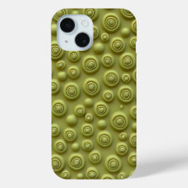 Olijfgroene spiraal iPhone hoes matte stijl