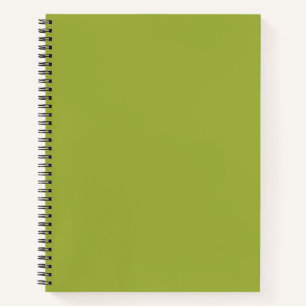 Olijfgroene spiraalnotitieboek notitieboek