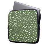 olijfgroene stiplaptop met hoes (Voorkant Links)