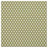Olijfgroene stippen stof (Swatch)