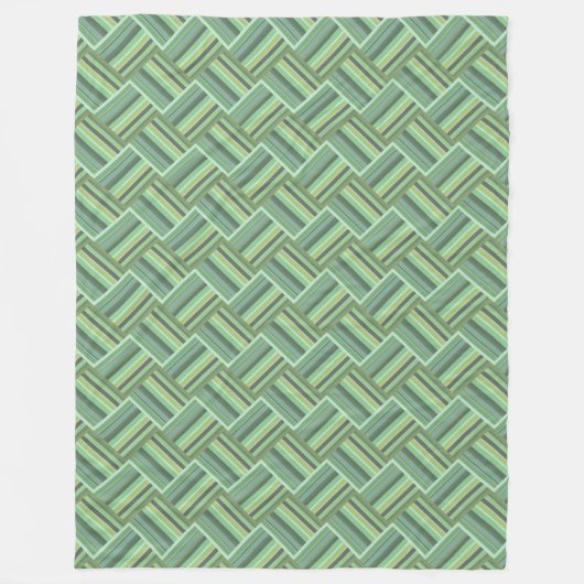 Olijfgroene stremweefsel fleece deken (Voorkant)