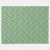 Olijfgroene stremweefsel fleece deken (Voorkant (Horizontaal))
