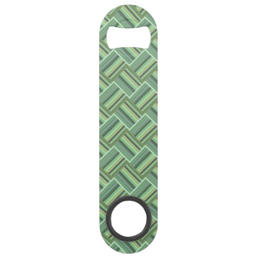 Olijfgroene stremweefsel speed flessenopener (Voorkant)