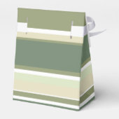 Olijfgroene strepen bedankdoosjes (Achterkant)