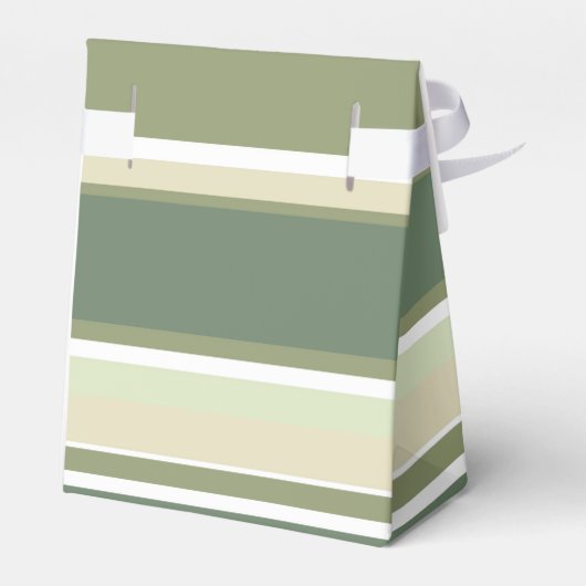 Olijfgroene strepen bedankdoosjes (Achterkant)