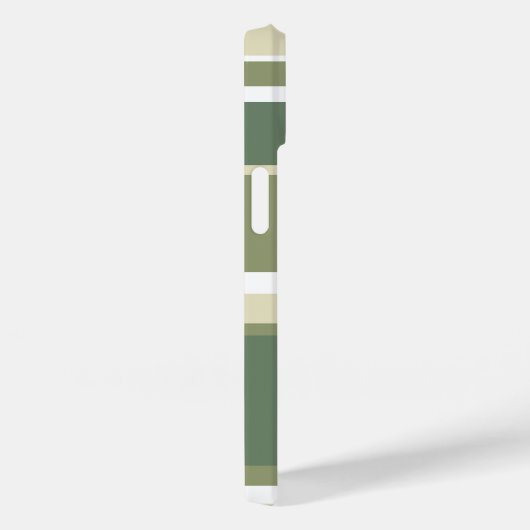 Olijfgroene strepen Case-Mate iPhone case (Achterkant / Rechts)