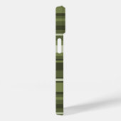 Olijfgroene strepen Case-Mate iPhone case (Achterkant / Rechts)